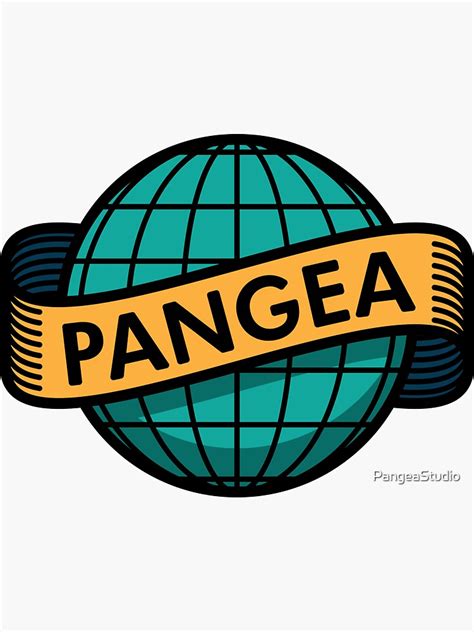 "Pangea Logo One" Sticker by PangeaStudio | Redbubble