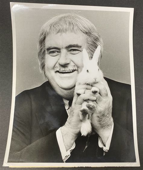 Bob Keeshan Captain Kangaroo With Bunny Rabbit Photograph 9"X7" B&W CBS | eBay