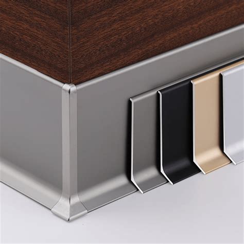 China High Quality Aluminum Metal Silver Skirting Board with Back Buckle - China Wall Skirting ...