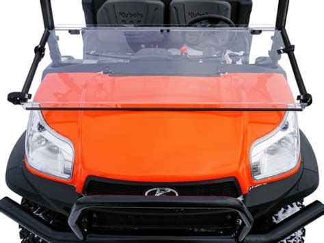 Kubota RTV-X Scratch Resistant Folding Windshield | UTV Direct