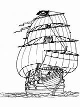 Pirate Ship coloring pages sketch template