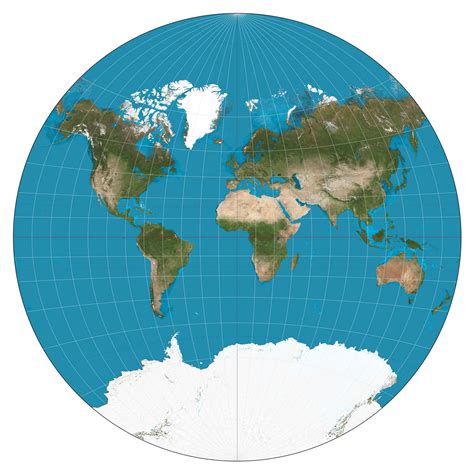 New World Map Projection - World Map Colored Continents