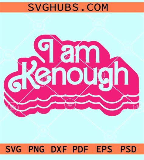 I am Kenough SVG, Barbenheimer movie SVG, Barbenheimer Kenough SVG