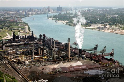 Zug Island Industrial Area Of Detroit Photograph by Bill Cobb