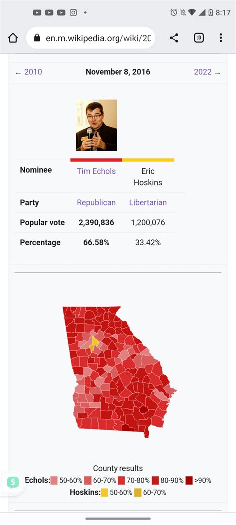 Added a county map to one of the 2016 Georgia state elections.This took me a lot of time and ...