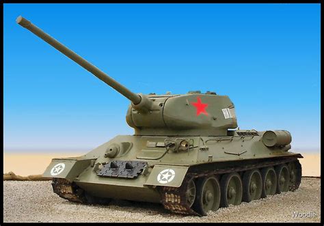 "USSR Tank T34/85(photo)" by Woodie | Redbubble