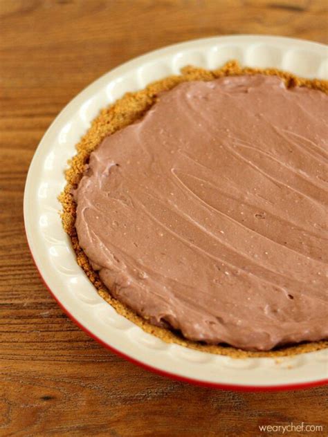 Easy Chocolate Pie Recipe with Pudding and Cream Cheese - The Weary Chef