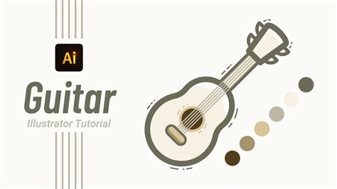 Infographic Tutorial Illustrator Beginners Guitar