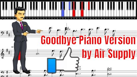 Goodbye Piano Version by Air Supply | Piano Sheet - YouTube