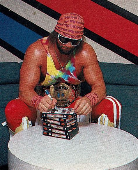 Randy "Macho Man" Savage signing WWF WrestleMania for NES in 1989 ...