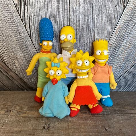 Vintage Simpsons Plush Toys Plush With Plastic Heads Homer - Etsy