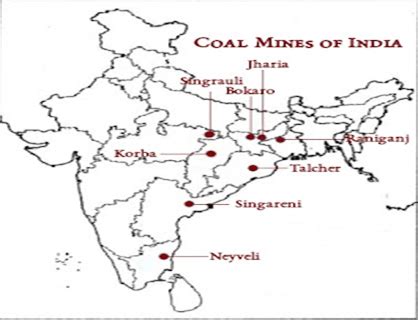 Coal Mines In India Map