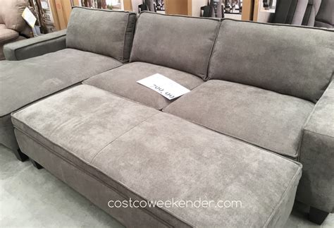 Chaise Sofa with Storage Ottoman | Costco Weekender