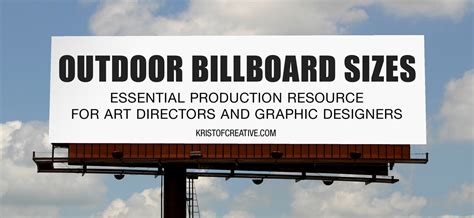 Outdoor Billboard Sizes