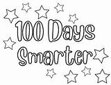 FREE 100th Day Of School Coloring Pages 100 Days Smarter Color In The Stars sketch template