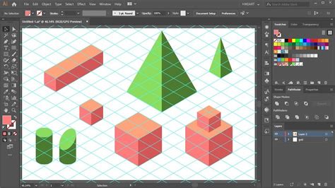 How to Create an Isometric Grid in Adobe Illustrator - YouTube