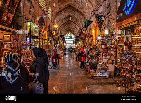 Grand Bazaar, Isfahan, Iran Stock Photo - Alamy