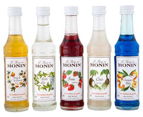 Monin Syrup Cocktail Set 5pk 50mL | GroceryRun.com.au