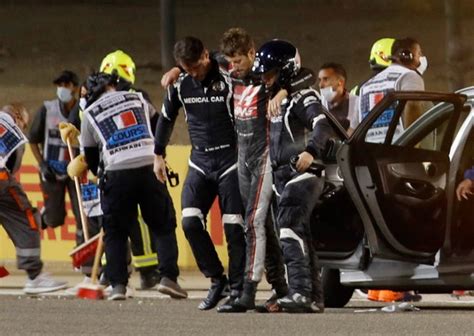 Romain Grosjean crash: French F1 driver survives after car bursts into ...