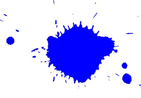 10 Blue Paint Splatters (Png Transparent)