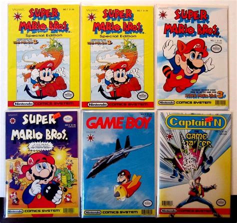 SUPER MARIO BROS 1 1 1 VARIANT 5 GAME BOY CAPTAIN N 3 VALIANT OVERSIZED (VF/NM) | #1799556827