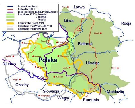 Polish History | Polish History Map: Poland History Illustrated by ...