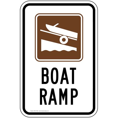 Boat Ramp Sign PKE-17039 Boating / Marine / Fishing