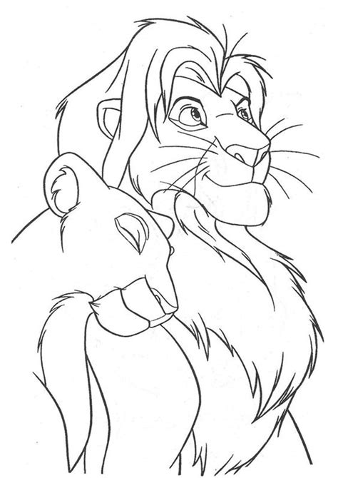 Free & Easy To Print Lion King Coloring Pages - Tulamama