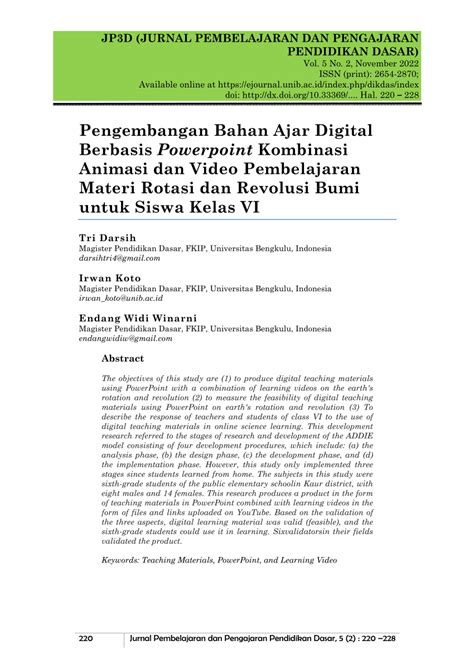 (PDF) PENGEMBANGAN BAHAN AJAR DIGITAL BERBASIS POWERPOINT KOMBINASI ...