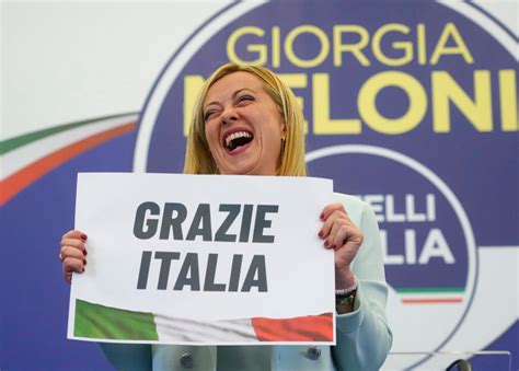 Georgia Meloni set to become Italy's first female prime minister - The ...