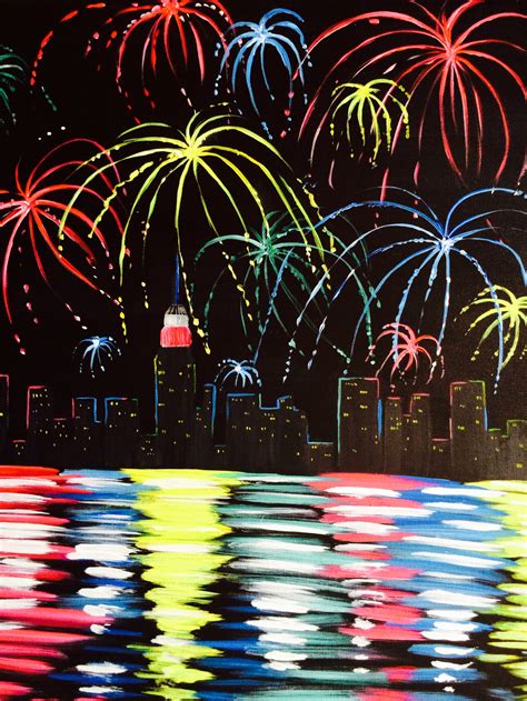 Skyline Celebration! - Pinot's Palette Painting