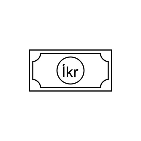 Iceland Currency symbol, Icelandic Krona Icon, ISK Sign. Vector Illustration 24242298 Vector Art ...