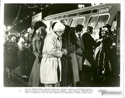 Nighthawks publicity still of Rutger Hauer & Sylvester Stallone