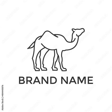 camel line Logo Design Vector Stock Vector | Adobe Stock