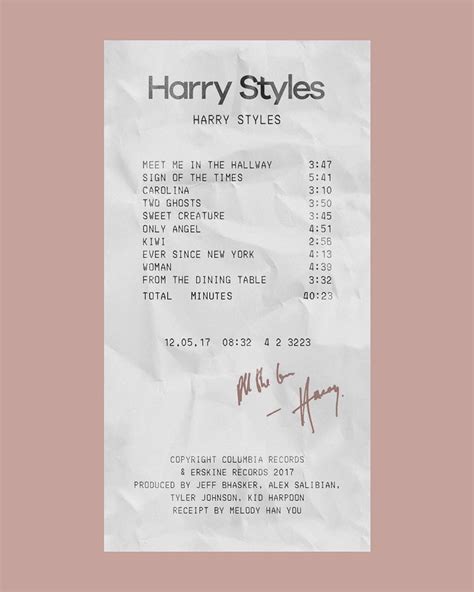 Harry Styles Album Fine Line Tracklist - VirginiaAbney