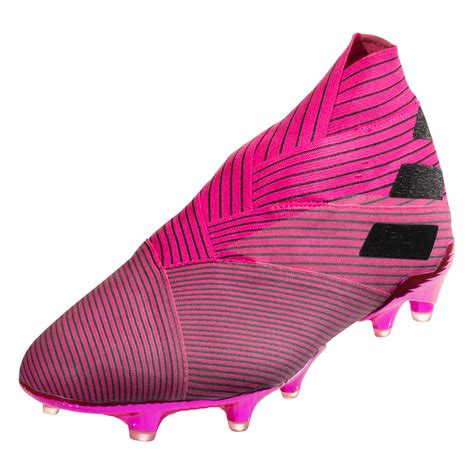 adidas Nemeziz 19+ FG Soccer Cleat Shock Pink/White/Black-10.5 in 2020 | Pink soccer cleats ...