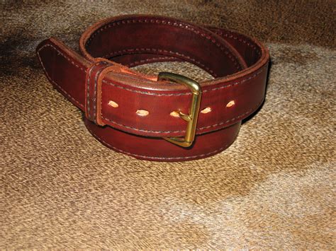 “Heavy Duty Gun Belt” Double Leather with a width of 2 inches | Old Fat ...