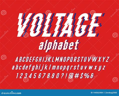 Electric font stock vector. Illustration of symbol, typeface - 144562484