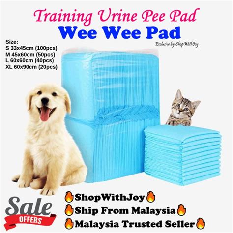 【ShopWithJoy】 Wee Wee Pad Pee Pad Pet Sheet Dog Cat Rabbit Diaper ...