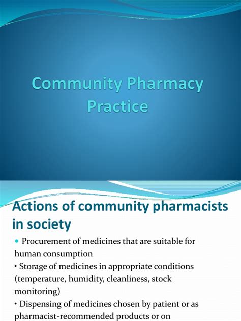 Community Pharmacy Practice | Pharmacy | Medical Prescription