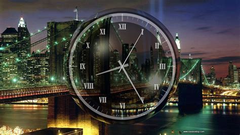 Windows 10 Analog Clock Screensaver - New York Clock Screensaver - Windows10Screensavers.net