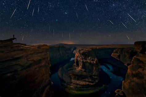 Watching The Comet And The Meteor Shower Photograph by Hua Zhu - Fine ...