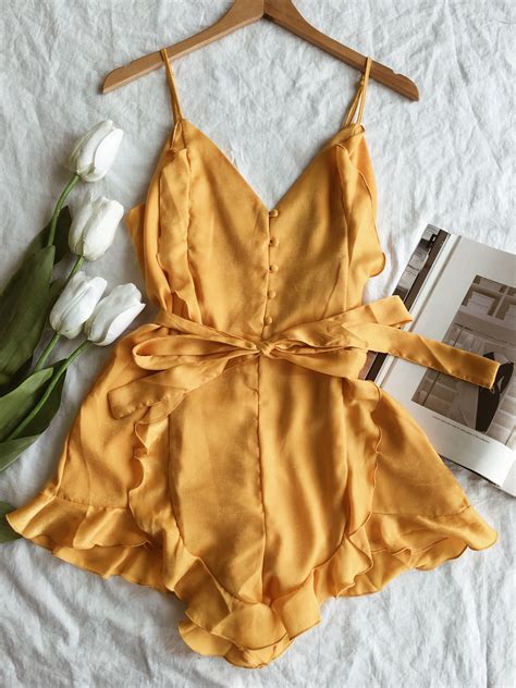 Flatlay • flat lay • yellow romper • Forever 21 • spring summer outfit fashion trends 2018 ...