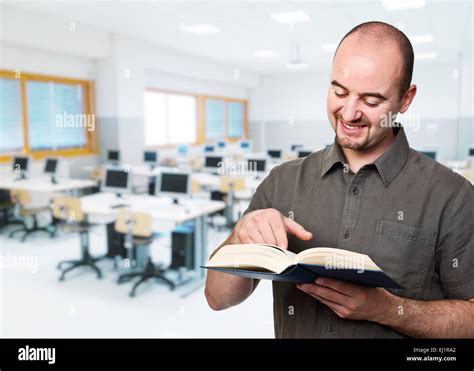 teacher portrait and classroom background Stock Photo - Alamy