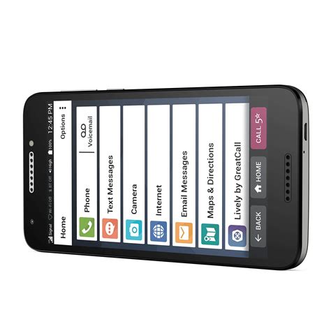 Jitterbug Smart2 No-Contract Easy-to-use 5.Smartphone for Seniors by ...