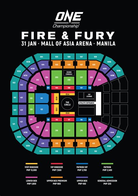 Mall Of Asia Arena Seat Plan