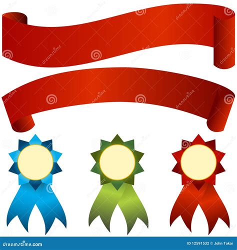 Banner Award Set stock vector. Illustration of contest - 12591532