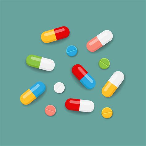 Pills in colors 523227 Vector Art at Vecteezy