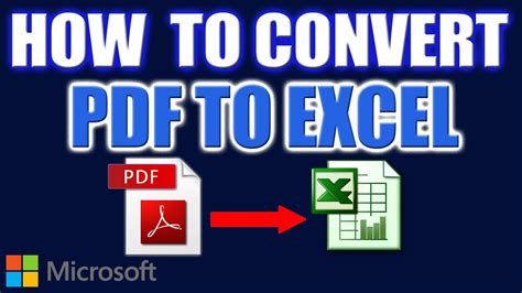 How to Convert PDF to Excel - PDF to Excel Converter - YouTube