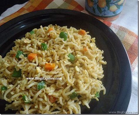 Egg Maggi Noodles - Indian Recipes - Blogexplore